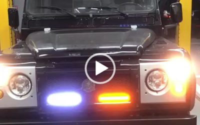 Defender front bumper DRL with dynamic indicator!　Part 2